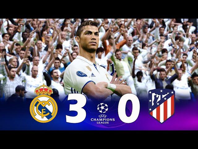 Recreación Real Madrid 3-0 Atlético Madrid - Uefa Champions League 2016/17