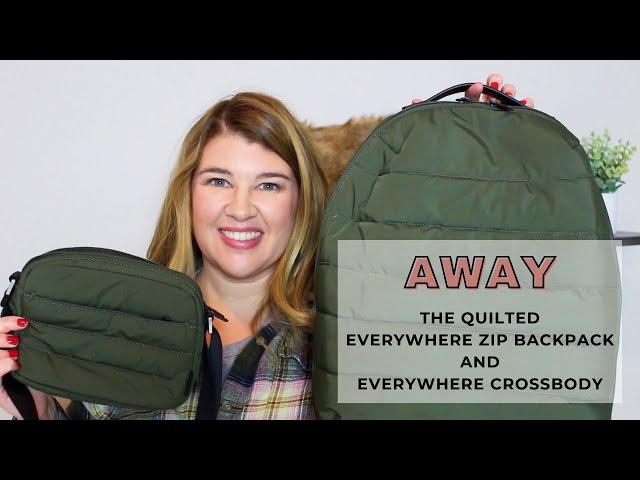Away Travel Bags: The Quilted Everywhere Zip Backpack And Crossbody