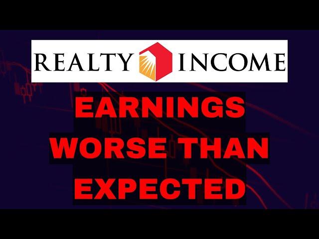 Realty Income is Performing Worse Than Expected