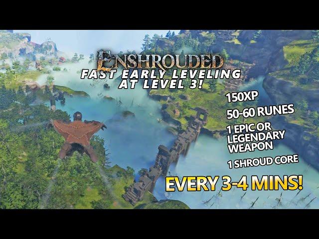 Enshrouded - Best leveling early (much more runes and Legendary weapons)