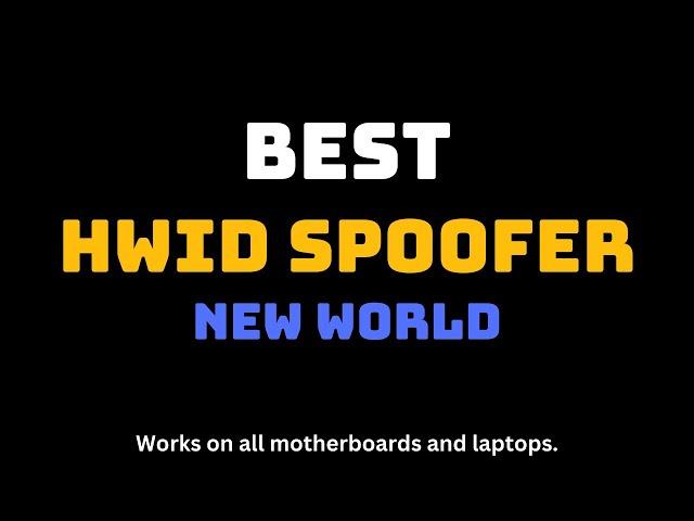 New World HWID Spoofer - How to get unbanned - Fix HWID Ban