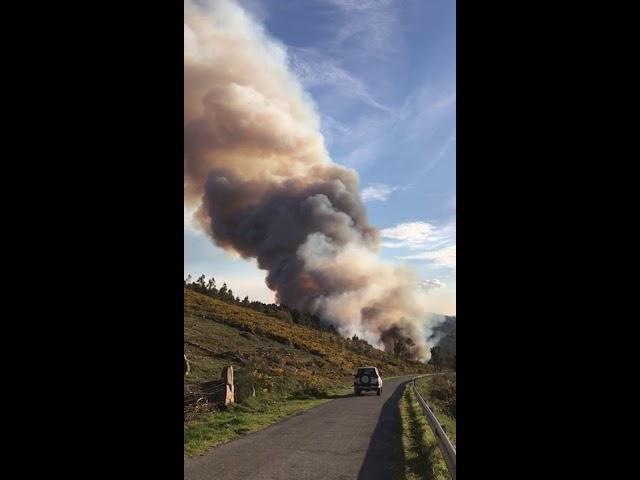 Activo un incendio en Pambre
