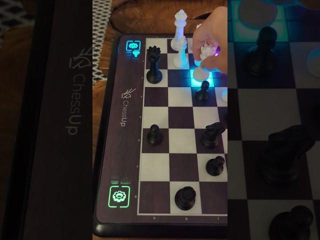 Beating a 2000 rated player on Lichess on a ChessUp board