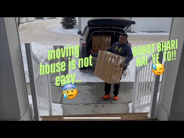 Moving house is not easy || Telus CCTV installed || #home #fyp #indianfamilyvlog #alberta #canada