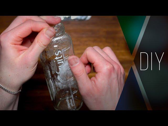 Test I - Aufdruck von Glasflasche entfernen | Aufdruck mit Essig entfernen | DIY