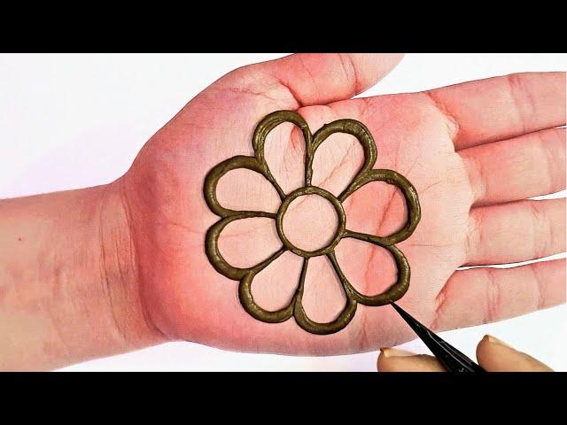 Easy Simple Karwa chauth Stylish Mehndi Design | Mehandi design for Front hands | आसान मेंहदी डिजाइन