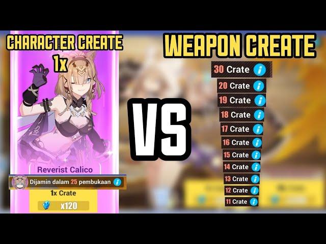 Honkai Impact 3 Ver 5.6 : F2p Gacha Reverist Calico 1x VS Weapon Create Event