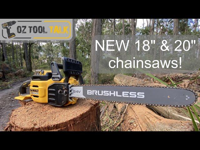 NEW Dewalt 54V Chainsaws - 18" and 20" 'flexvolt' models