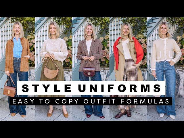 8 Fall Outfit Formulas (wearable, everyday outfits) Style uniforms for when you have nothing to wear