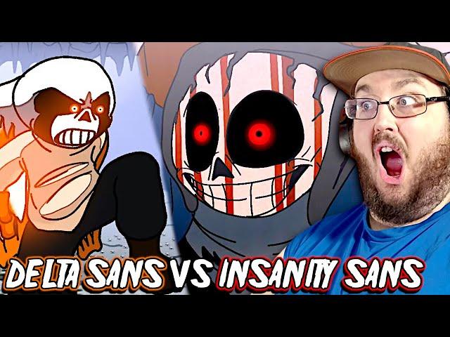 Insanity Vs Delta ( DELTA SANS VS INSANITY SANS Segment 2 ANIMATION ) #Undertale REACTION!!!