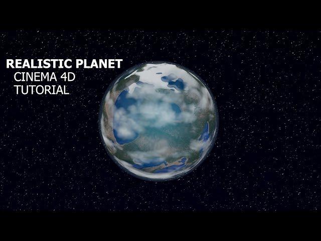 Create a REALISTIC PLANET with clouds and atmosphere in Cinema 4d and Arnold