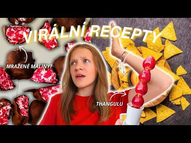 VIRÁLNÍ RECEPTY #2: Thangulu, mražené maliny a víc!!! #vima #cooking