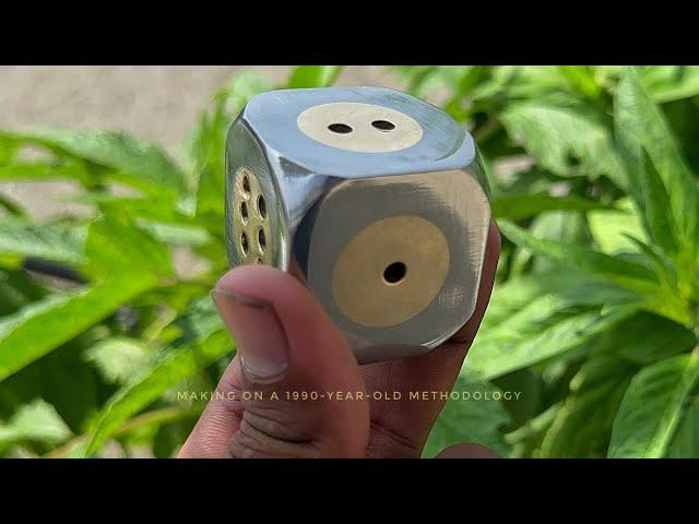 Make Ludo dice from steel on Old lathe machine | 1990 Procedure in 2024