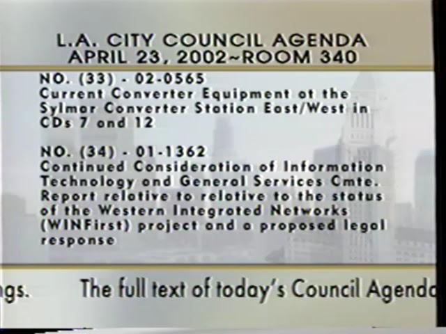 Regular City Council - 04/23/02