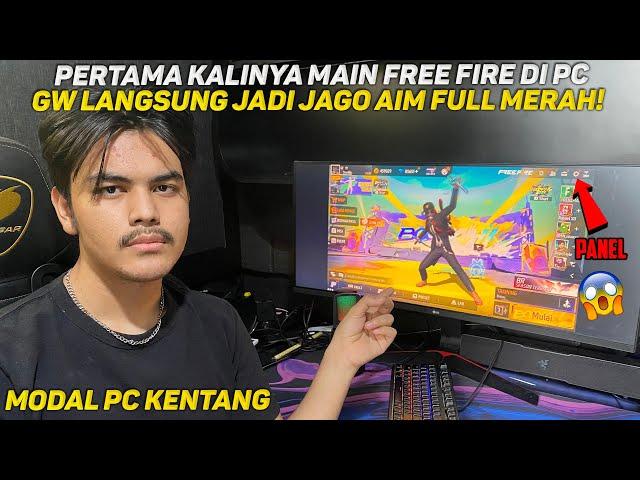 GW PERTAMA KALI JAGO MAIN DI PC TERNYATA ENAK BANGET COKK!! AIM LANGSUNG JADI BRUTAL.. - FREE FIRE