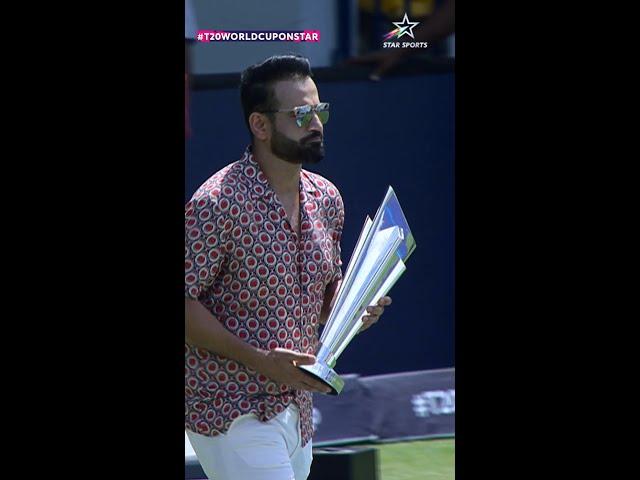 #AFGvIND: | Irfan Pathan carries out the ICC Men's T20 World Cup trophy | #T20WorldCupOnStar