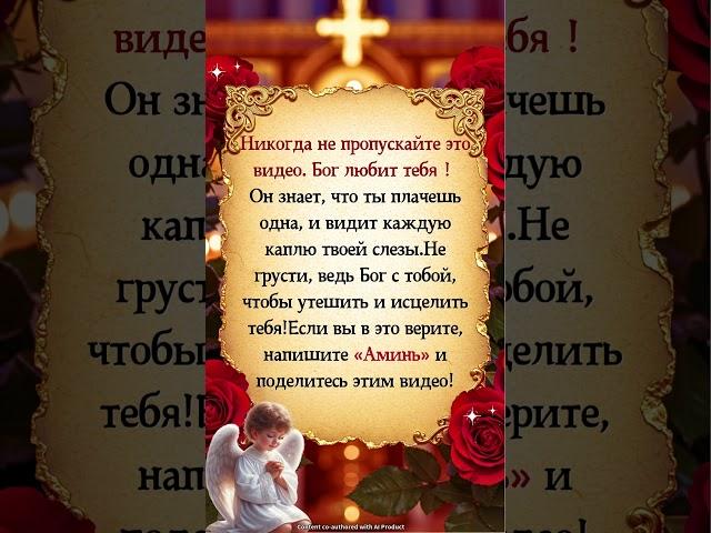 Никогда не пропускайте это видео. Бог любит тебя！Он знает, что ты плачешь одна…