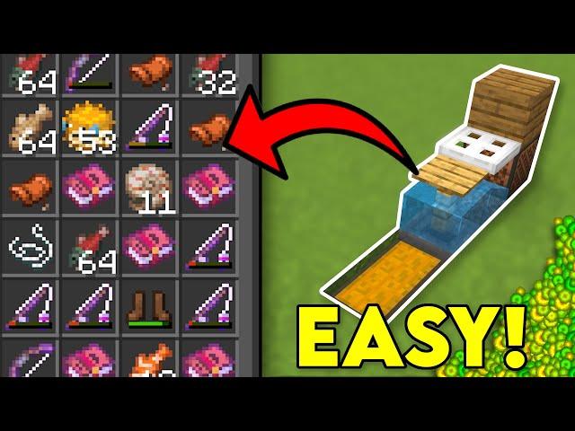 Easiest Minecraft 1.21 AFK Fish Farm! Bedrock + Java