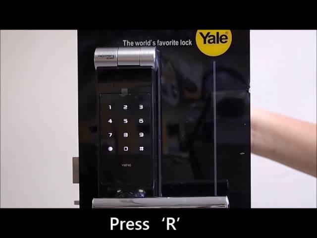 [CRG] YALE digital door lock YMF40 – CH 3b Deleting visiter pin code normal mode