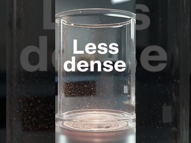 why does ice floats on water??