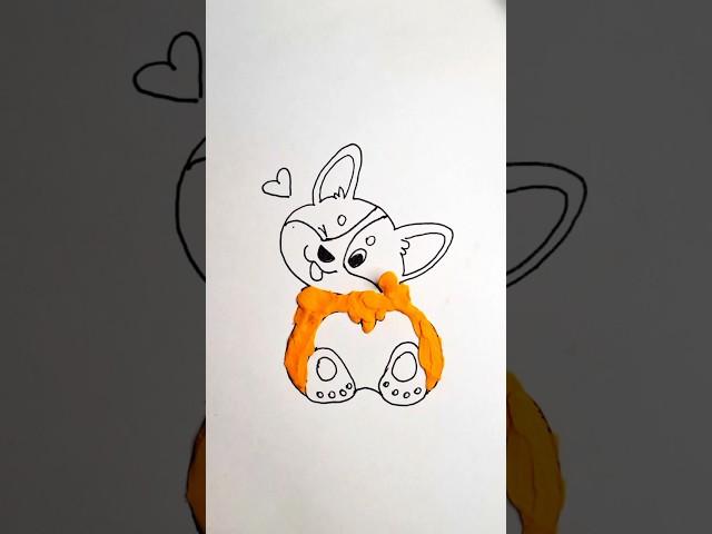 How to draw a puppy?