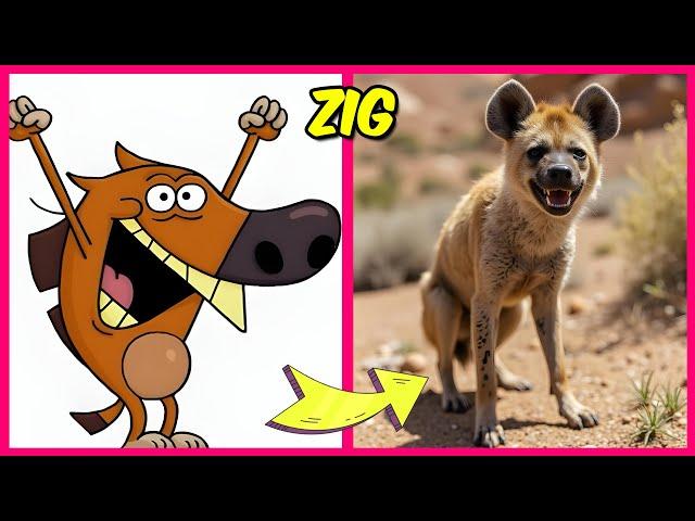 Zig and Sharko Characters In Real Life + Squint Your Eyes + Their Favorite Foods, Movies & More!