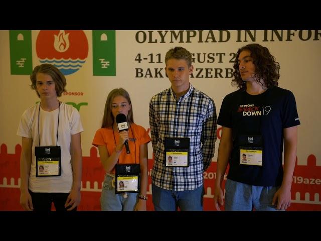 IOI 2019: Team interview - Ukraine