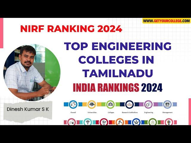 NIRF Ranking Engineering 2024 / Top Engineering Colleges in Tamilnadu 24 #tnea2024 #engineering