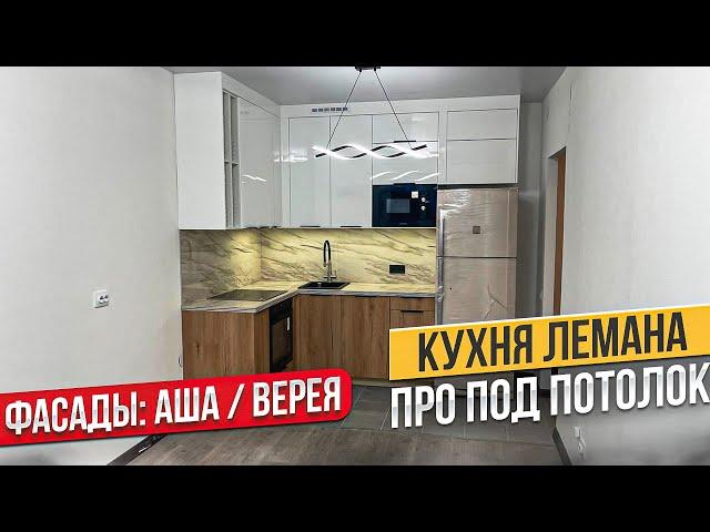 ОБЗОР. КУХНЯ ЛЕМАНА ПРО.  ФАСАДЫ СОФИЯ / САНТЬЯГО. СТОЛЕШНИЦА БРАУН СТОУН
