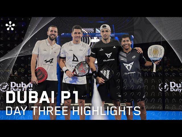 Dubai Premier Padel P1: Highlights day 3 (men)