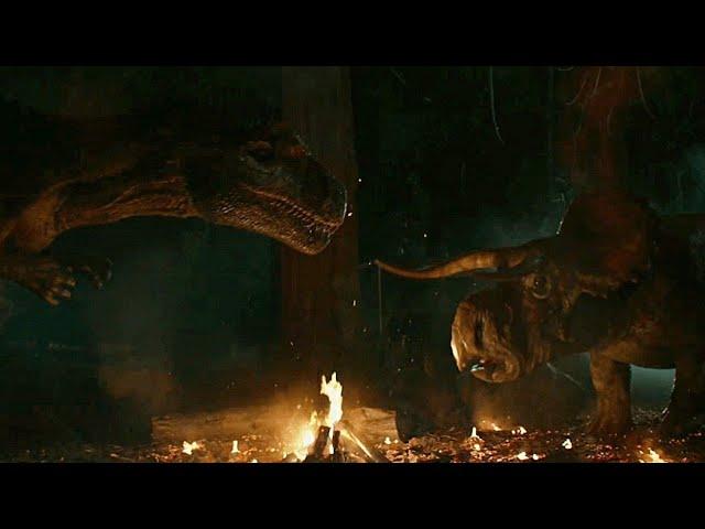 Allosaurus Vs Nasutoceratops| Battle at Big Rock| Jurassic World