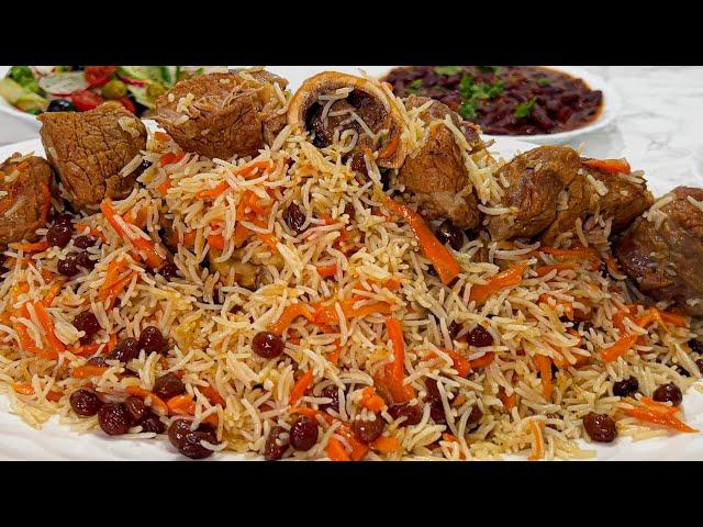 Afghan Pulao Uzbeki  قابلی پلو  ازبکی با روغن کنجد مزه دار