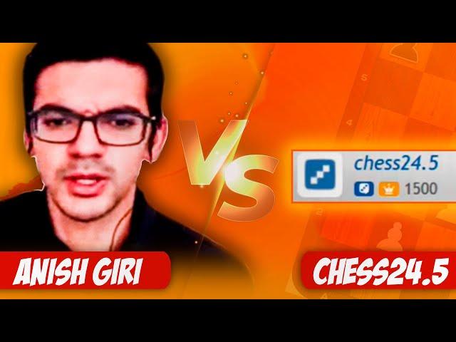 FIRST GAME of chess24.5! | Anish Giri vs chess24.5