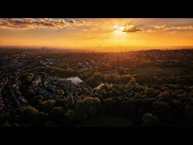 Hampstead Heath Sunset Over South Hill Park - DJI Mini 4 Pro - 4K