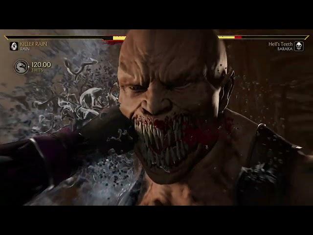 MORTAL KOMBAT 11 - RAIN VS BARAKA (VERY HARD)