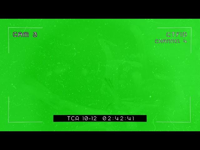 Green Screen Grainy Security Camera Overlay CCTV 4K | Snowman Digital