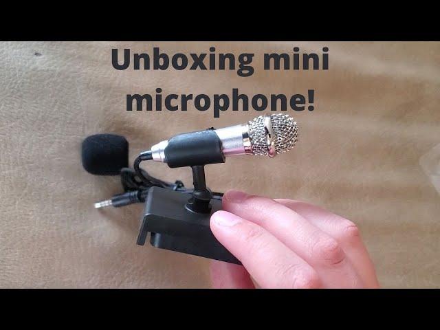 Mini microphone unboxing/Testing it out!!!