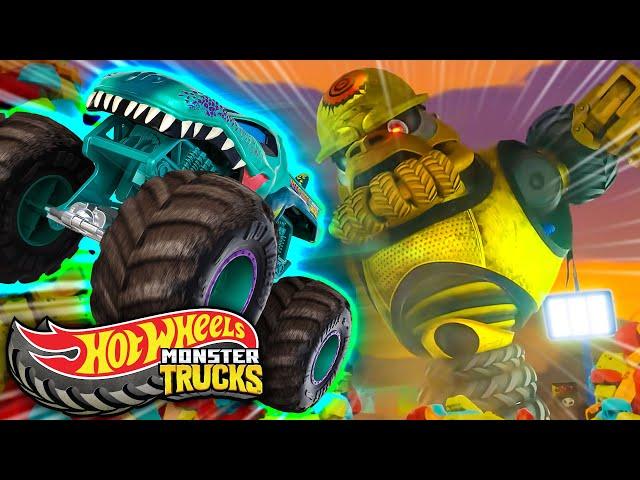 Mega Wrex takes on Crushzilla!!  | Monster Trucks Champions Cup 1-Hour Compilation