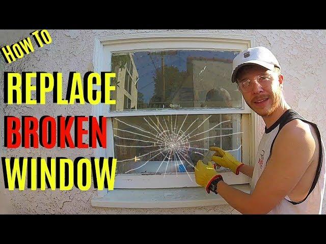 How To Replace Broken Window Pane Glass -Jonny DIY