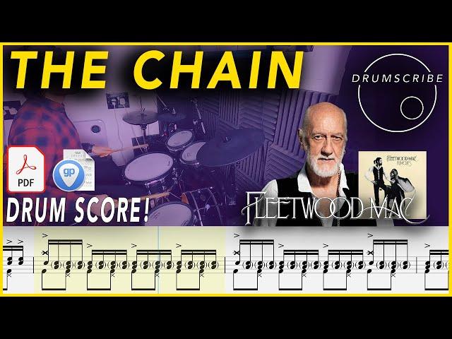 The Chain - Fleetwood Mac | DRUM SCORE Sheet Music Play-Along | DRUMSCRIBE