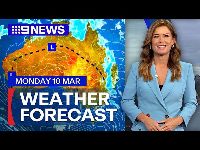 Australia Weather Update: Showers and thunderstorms for Queensland | 9 News Australia