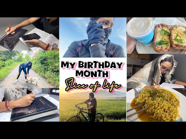 Slice of life Manipur birthday gifts  library study  morning walk cycling & lots of maggie