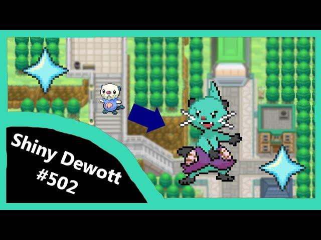 (Live) Shiny Dewott (From Oshawott) after 8,142 Soft Resets! Unova Shiny Living Dex #502