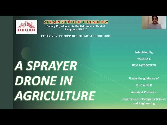 A SPRAYER DRONE IN AGRICULTURE