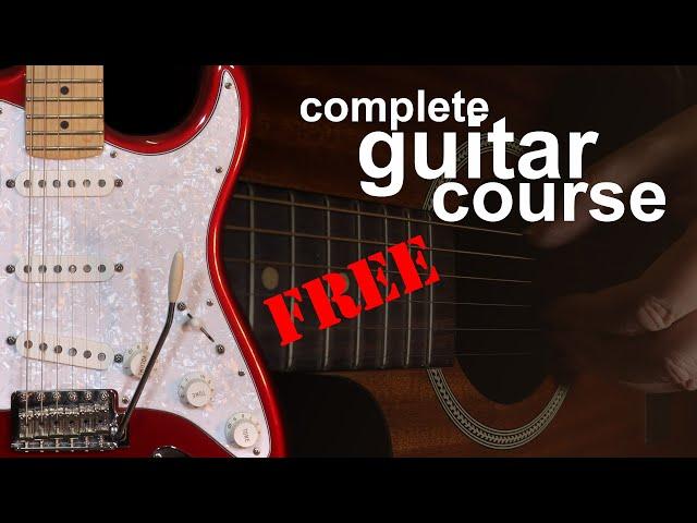 FREE guitar lessons - a complete beginners online guitar course (FREE)