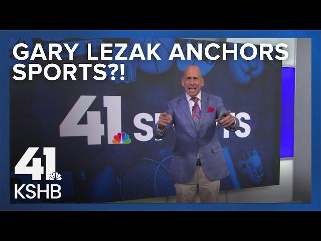 Gary Lezak anchors sports for the first time ever