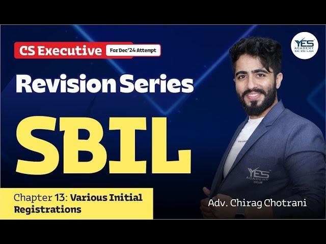 SBIL Chap 17 Law of Industrial relations | Revision Lec 1 | CS Executive SBIL | Adv Chirag Chotrani