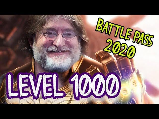 Dota 2 Battle Pass 2020 - BUYING 1000 levels and claiming all prizes - NO COMMENTARY