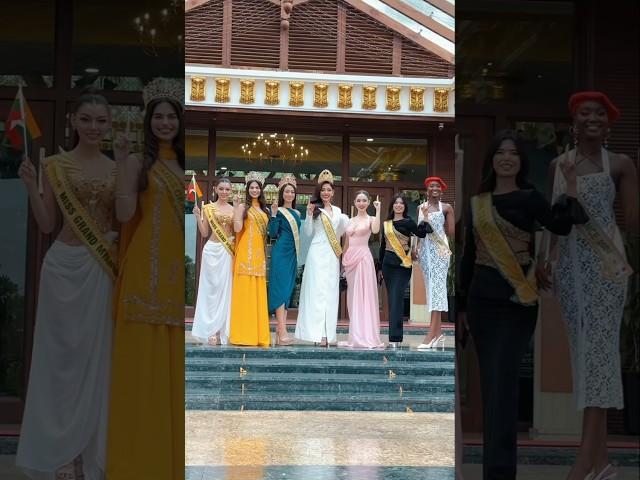 Group pic  of MGI 2024, Thae Su Nyein, Miss Grand Myanmar 2024