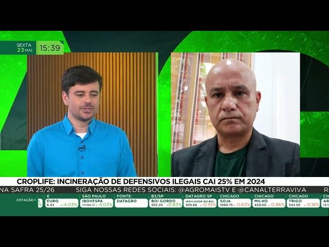 Croplife: incineração de defensivos ilegais cai 25% em 2024